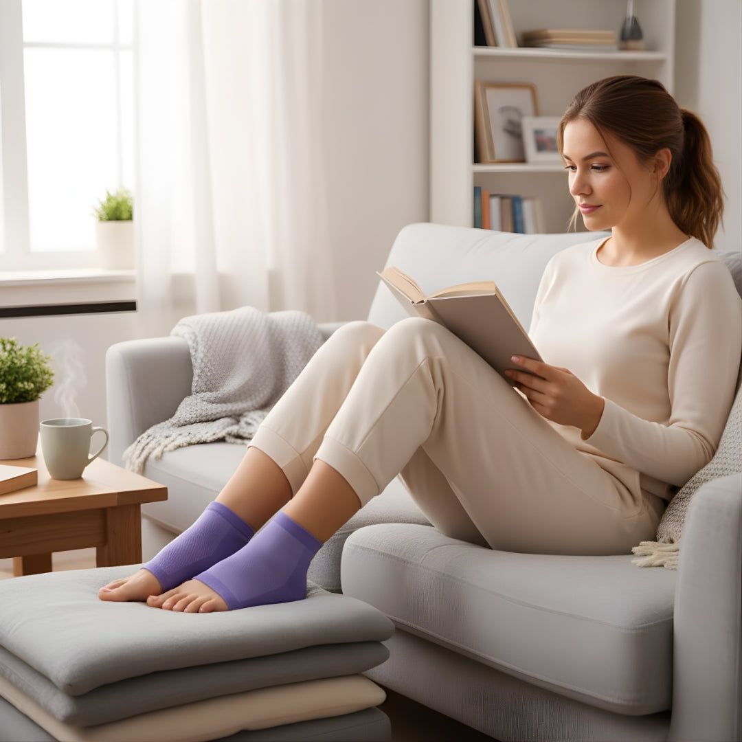 Soothing Gel Insoles - Padded Open Toe - Heel Pain Relief