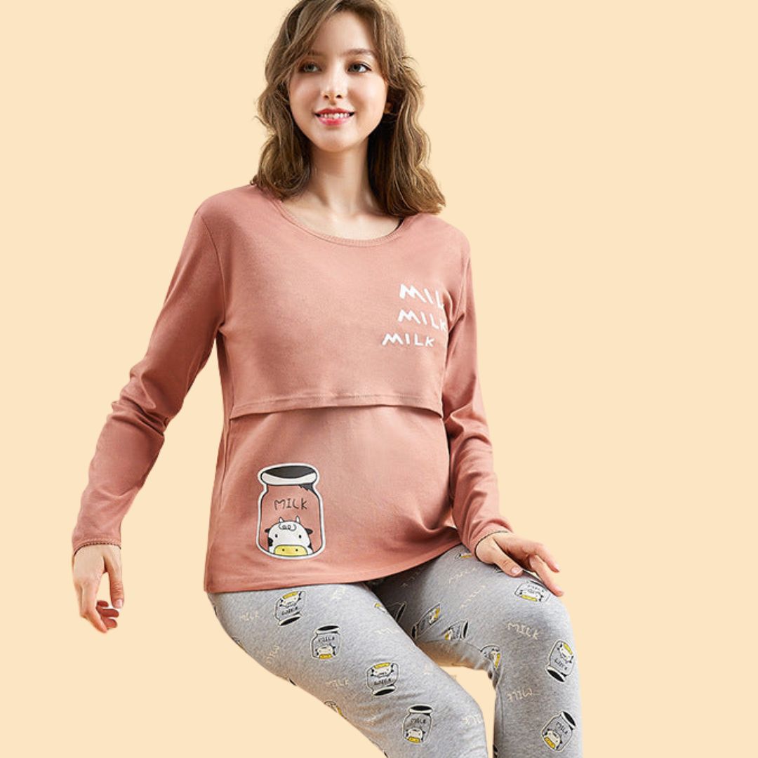 Cozy Maternity Dress for Lounging at Home