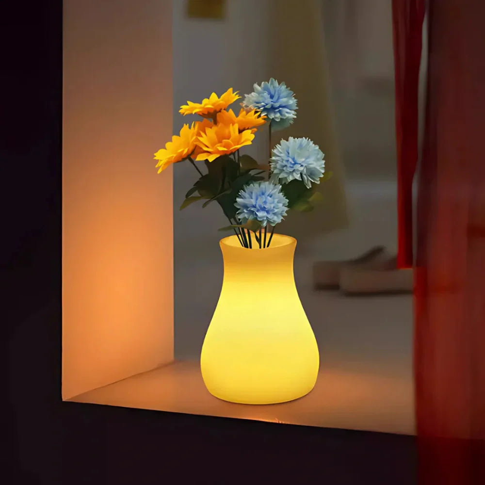 Beautiful Floral Glass Vase