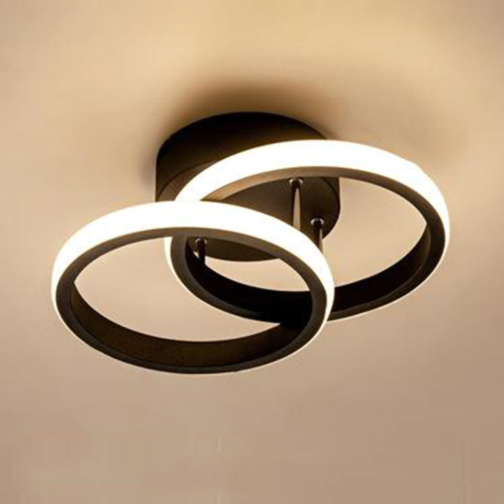 Modern Black LED Ceiling Fixture
