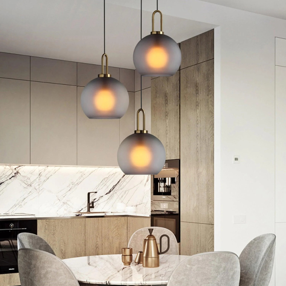 Stylish Glass Hanging Light for Home Dining Areas