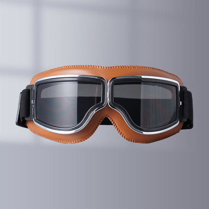 Classic Biker Goggles with Swap Lenses and Cushioning