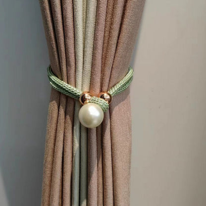 Shiny Pearl Curtain Tieback 2 Piece Set