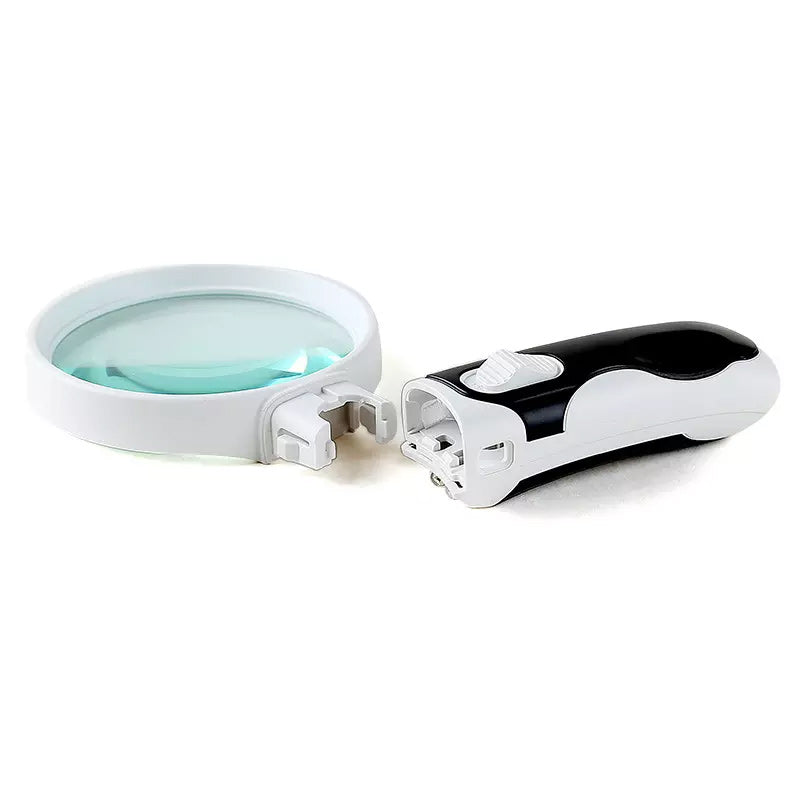 Compact 20X LED Magnifying Glass with Light