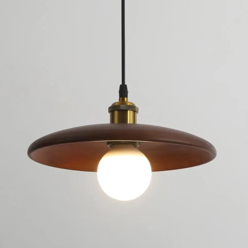 Simple Wooden LED Hanging Light