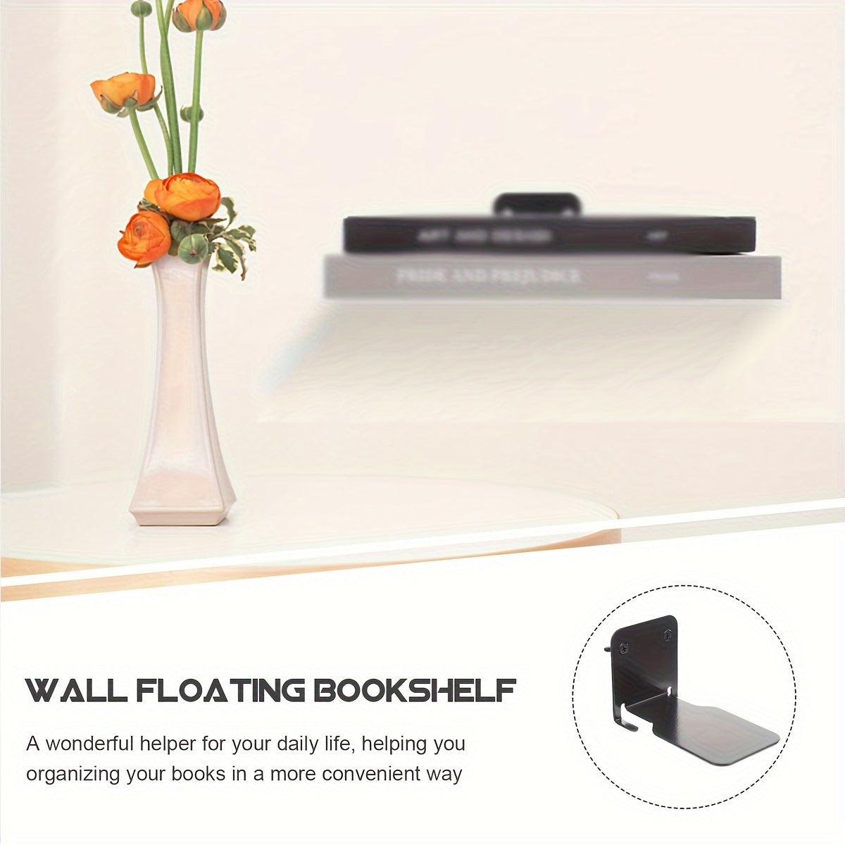 Simple Metal Bookshelf Decor