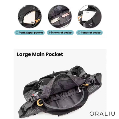 Waterproof Hiking Fanny Pack with Zip Pockets
