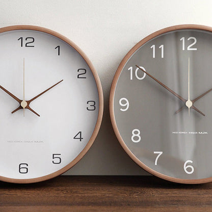 Classic Wooden Wall Clock - Simple Traditional Home Decor