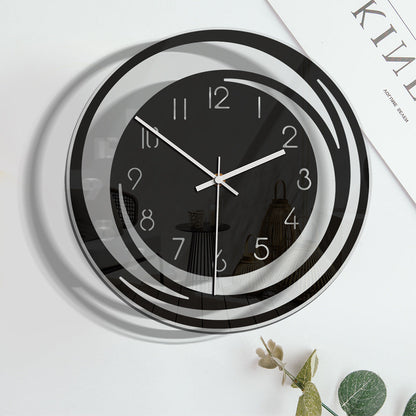 Simple Quiet Wall Clock in Acrylic - Contemporary Design