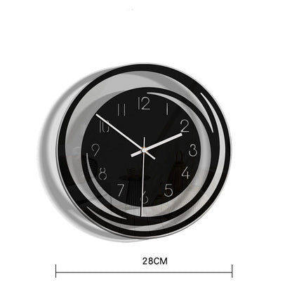 Simple Quiet Wall Clock in Acrylic - Contemporary Design