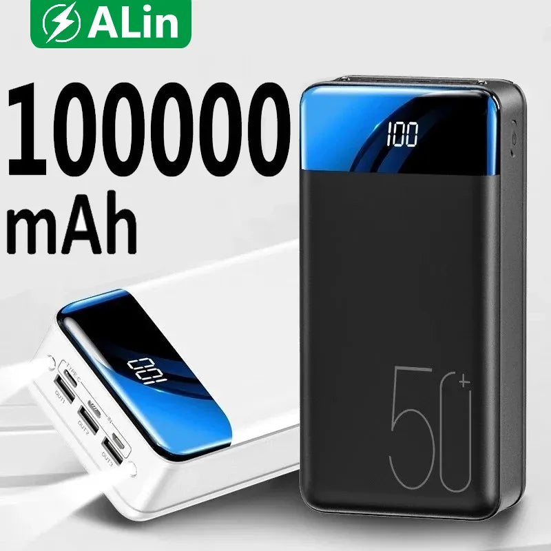 Portable 50000mAh Fast Charge Power Bank for Laptop Phone