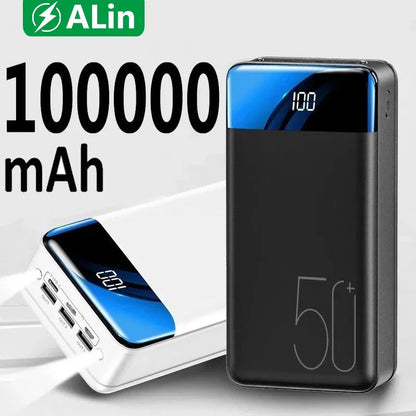 Portable 50000mAh Fast Charge Power Bank for Laptop Phone