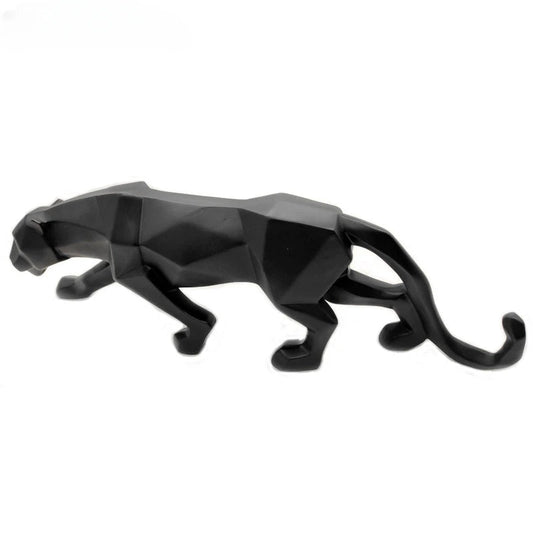 Stylish Black White Panther Figurine Decor - Befez
