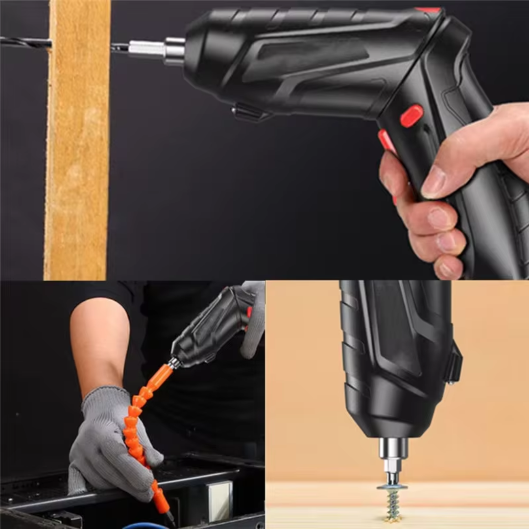 Portable Cordless Screwdriver - Compact Tool, Strong Power