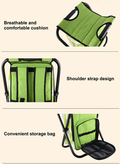 Portable Cooler & Foldable Stool Set