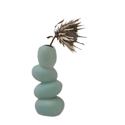 Big Oval Glass Table Decor Centerpiece