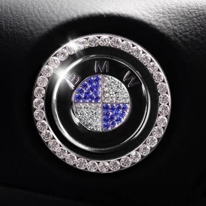 Luxury Crystal Car Starter Button Cover Ring