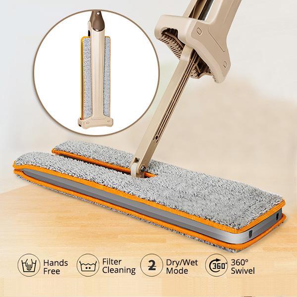 Easy Spin Mop and Broom Microfiber Cleaning Set