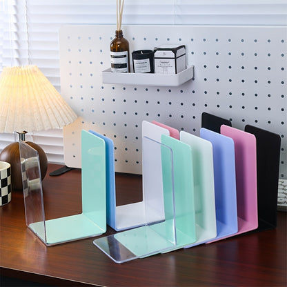 Transparent Acrylic Book Ends Set of 2