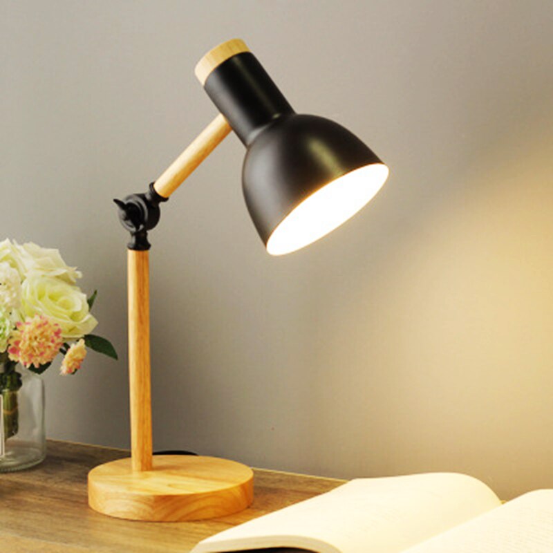 Natural Wood Modern Table Lamp