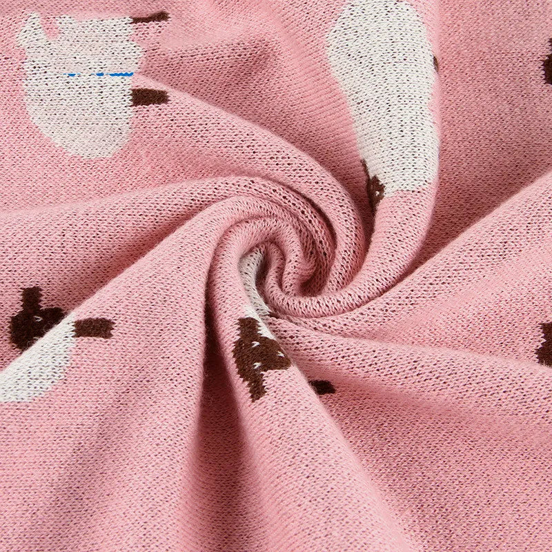 Cozy Baby Blanket with Cute Sheep Design