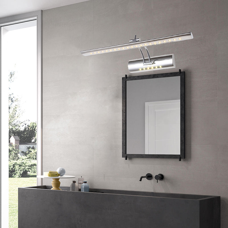 Sleek Nickel LED Wall Light 16/21.5 Wide