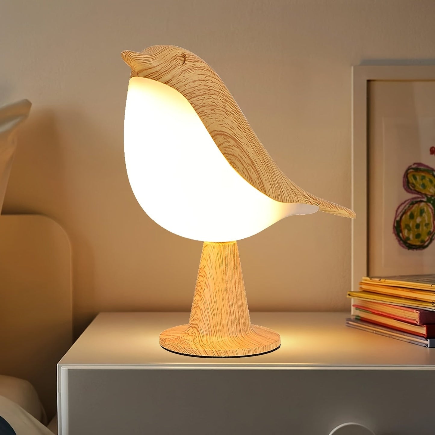 Colorful USB Bird Shaped Desk Lamp with Sensor Switch