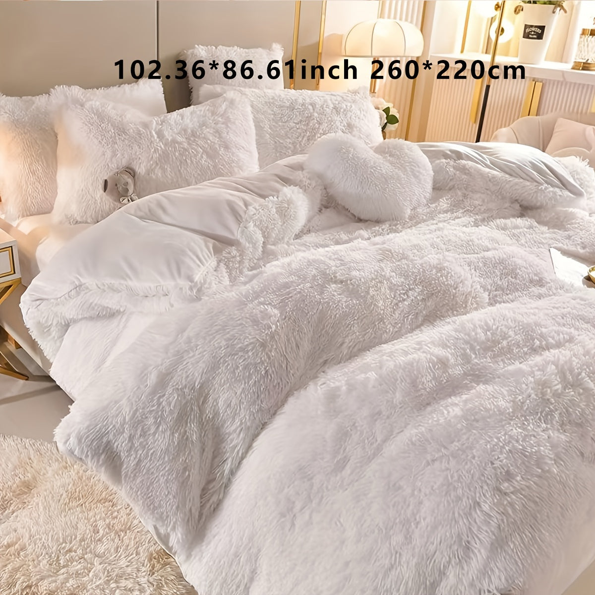 Soft Plush Duvet Cover Set for Cozy Bedding