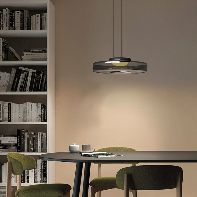 Contemporary Glass Hanging Lamp in Minimalist Design