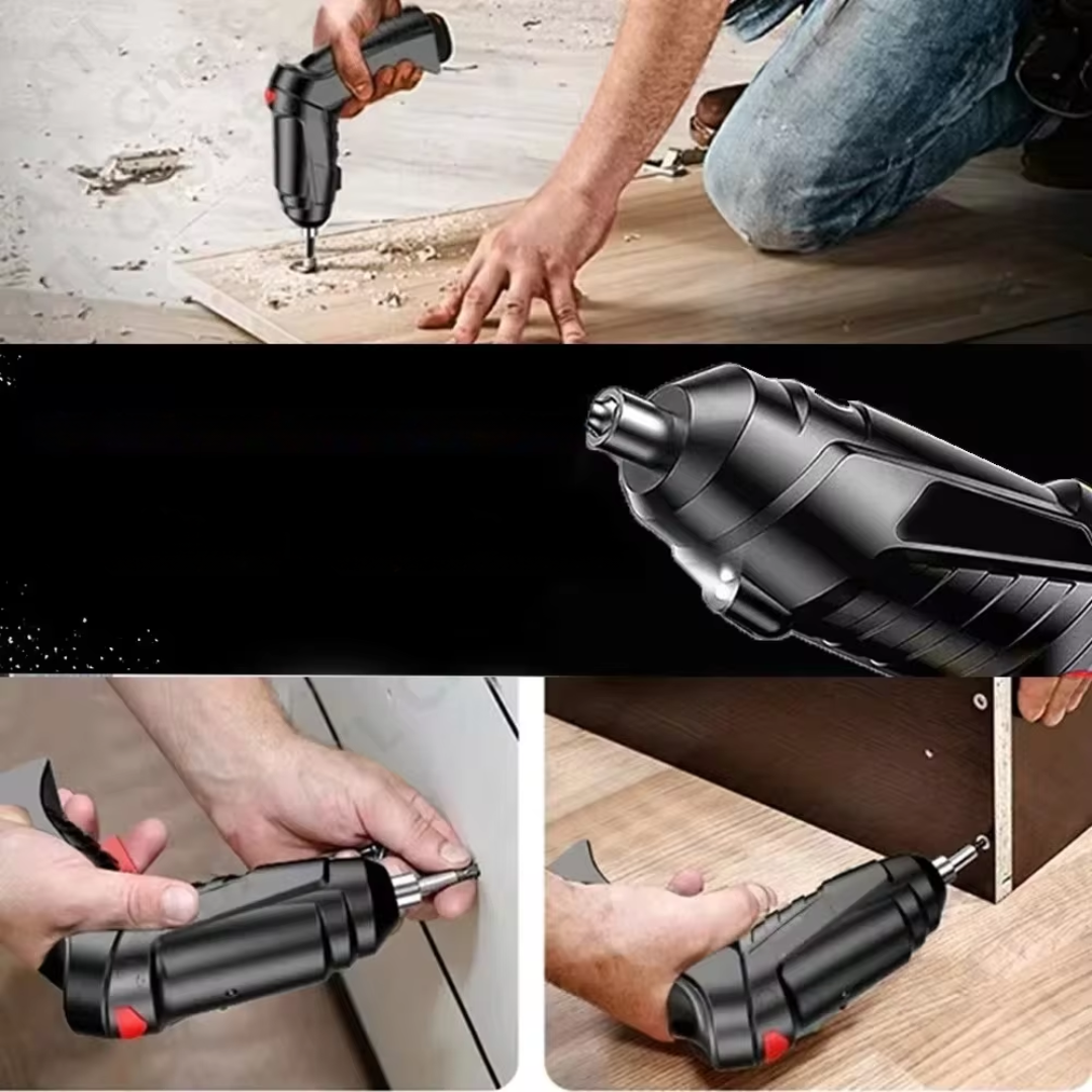 Portable Cordless Screwdriver - Compact Tool, Strong Power