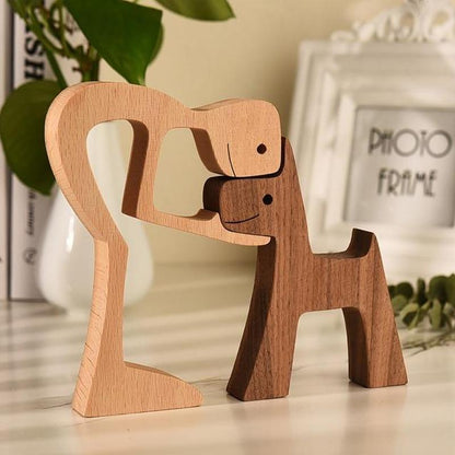 Cute Animal Figurine Wooden Table Decor