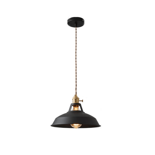 Retro Pastel Pendant Light - Chic Metal Glow