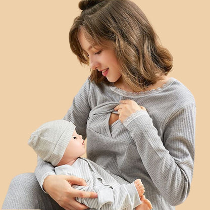 Cozy Maternity Dress for Lounging at Home - Befez