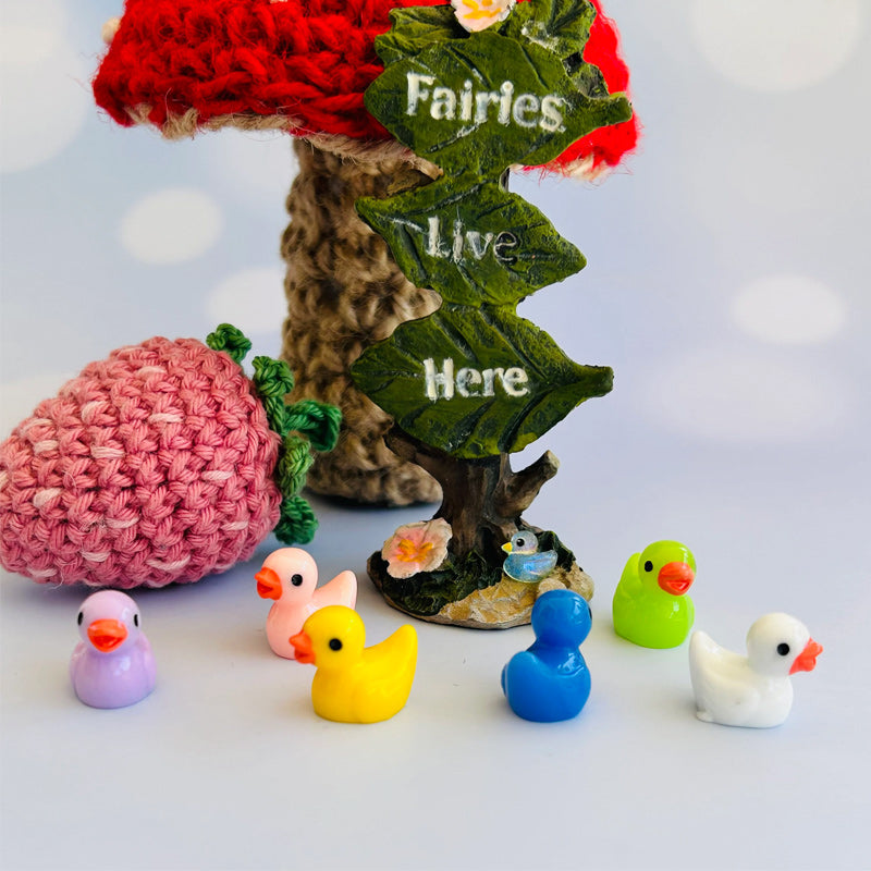 Cute Small Yellow Duck Figurine