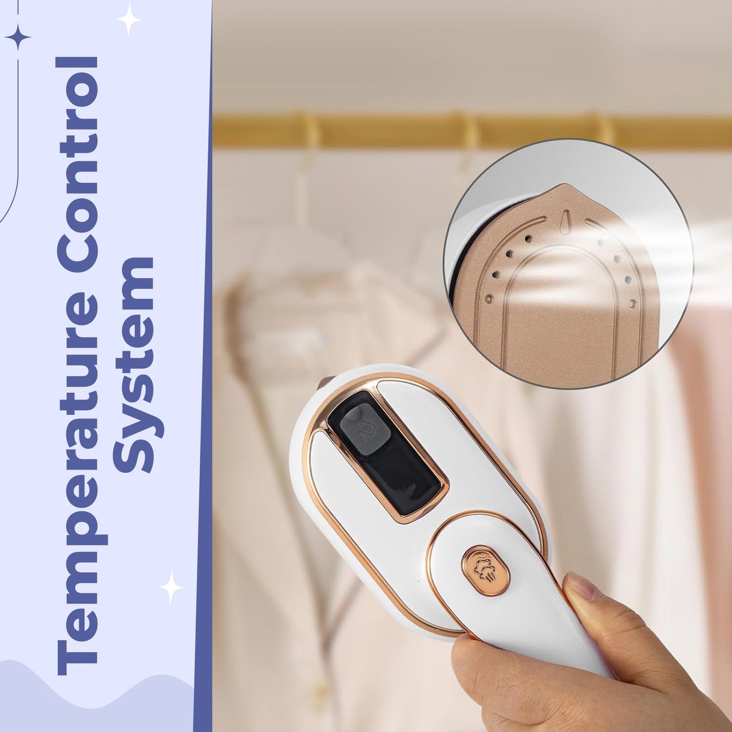 Compact Travel Steam Iron for Easy Ironing