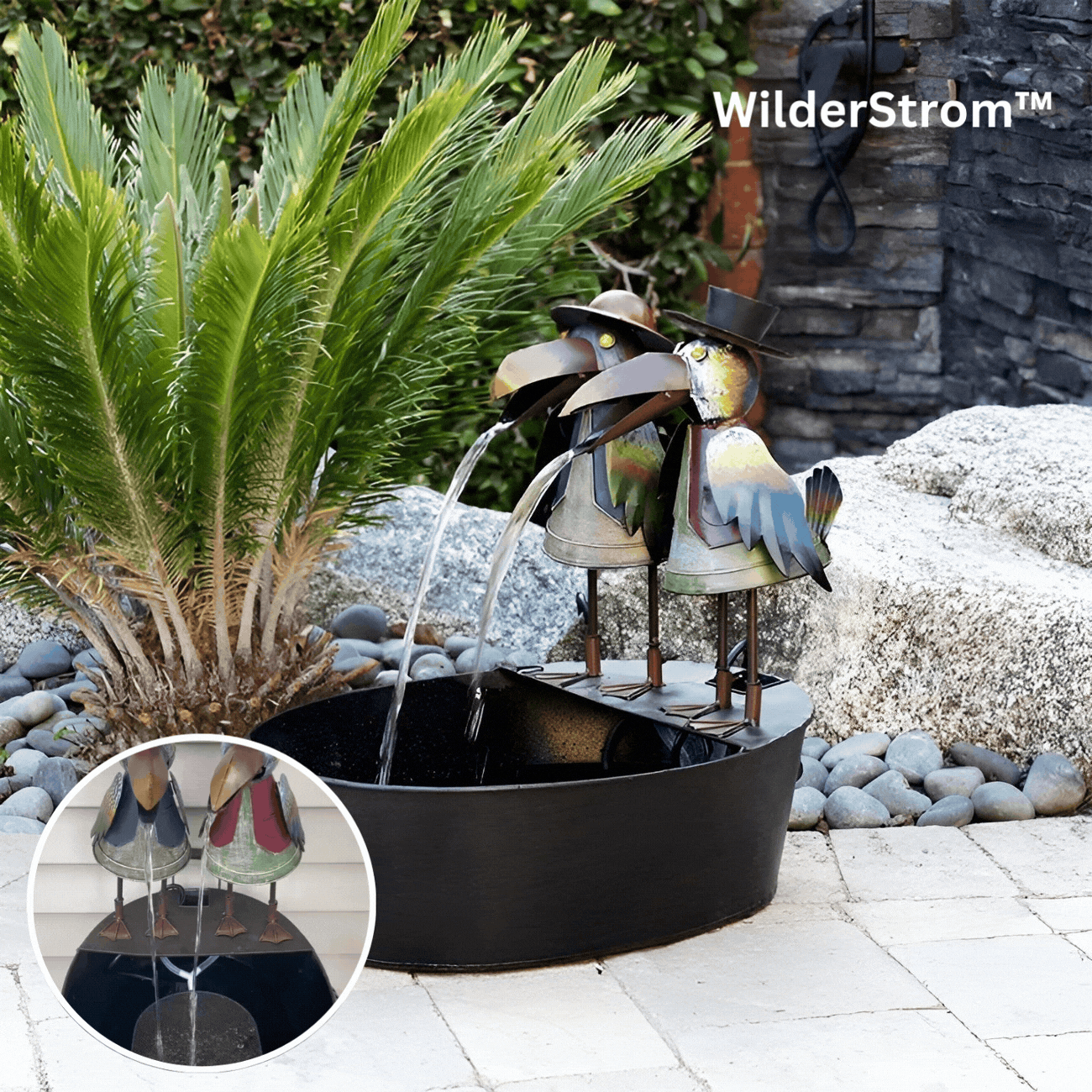 Colorful Garden Water Feature Fountain - Befez
