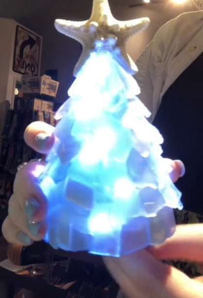Handcrafted Sea Glass Christmas Ornament