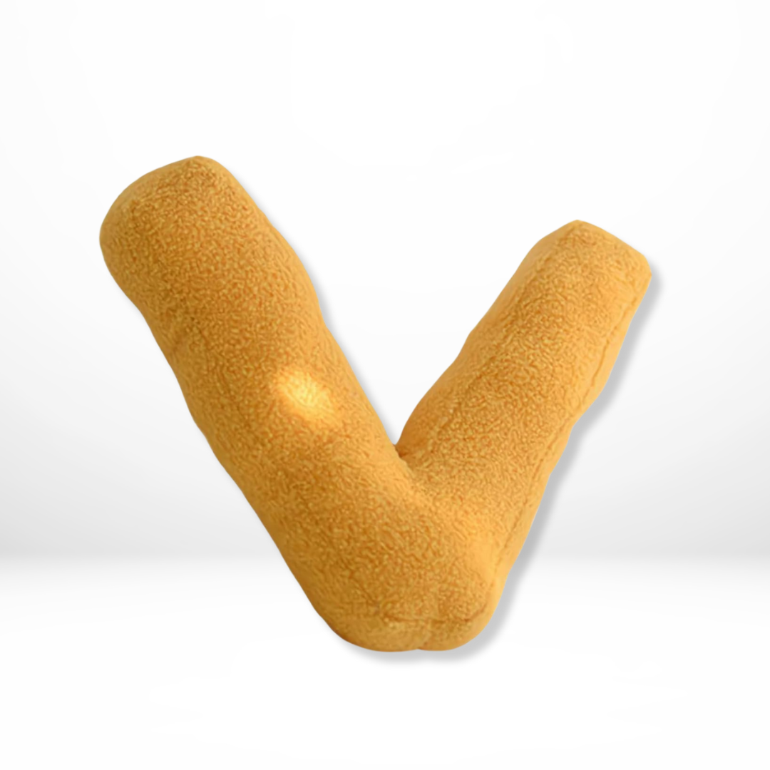 Soft Velvet Letter Pillow With Alphabet Design