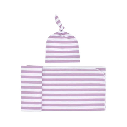 Cozy Baby Swaddle Set with Hat – Gentle Infant Wrap