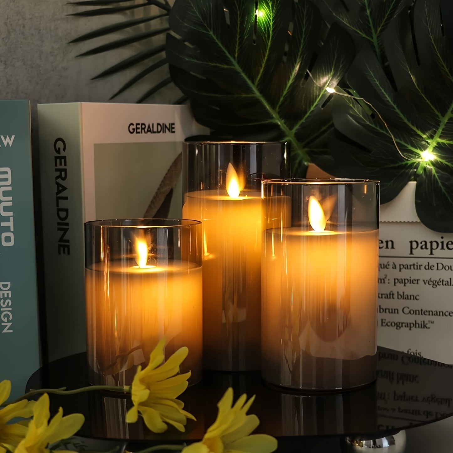 Bright LED Candle Set with Remote