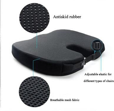 Comfortable Coccyx Support Memory Foam Seat Cushion