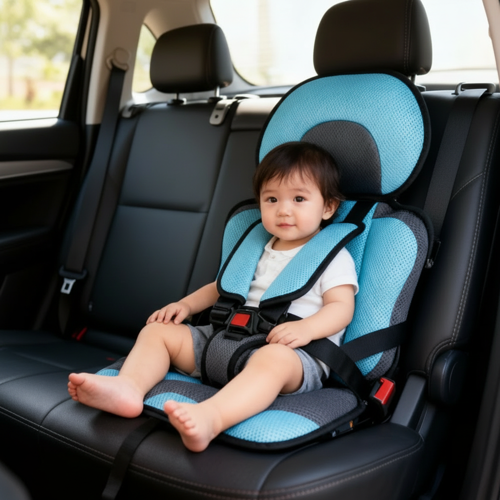 Compact Folding Kids Car Booster Seat