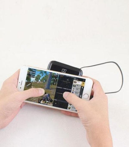 Compact Solar Power Bank with Hidden 3-in-1 Cable