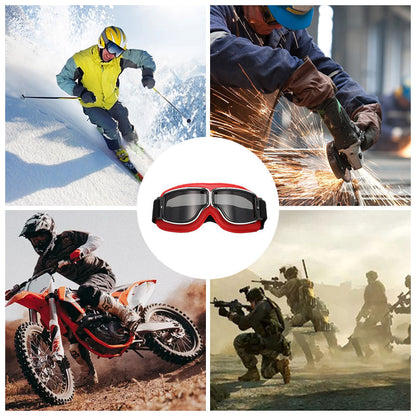 Classic Biker Goggles with Swap Lenses and Cushioning