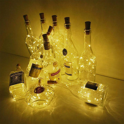 Colorful Glass Bottle Lanterns