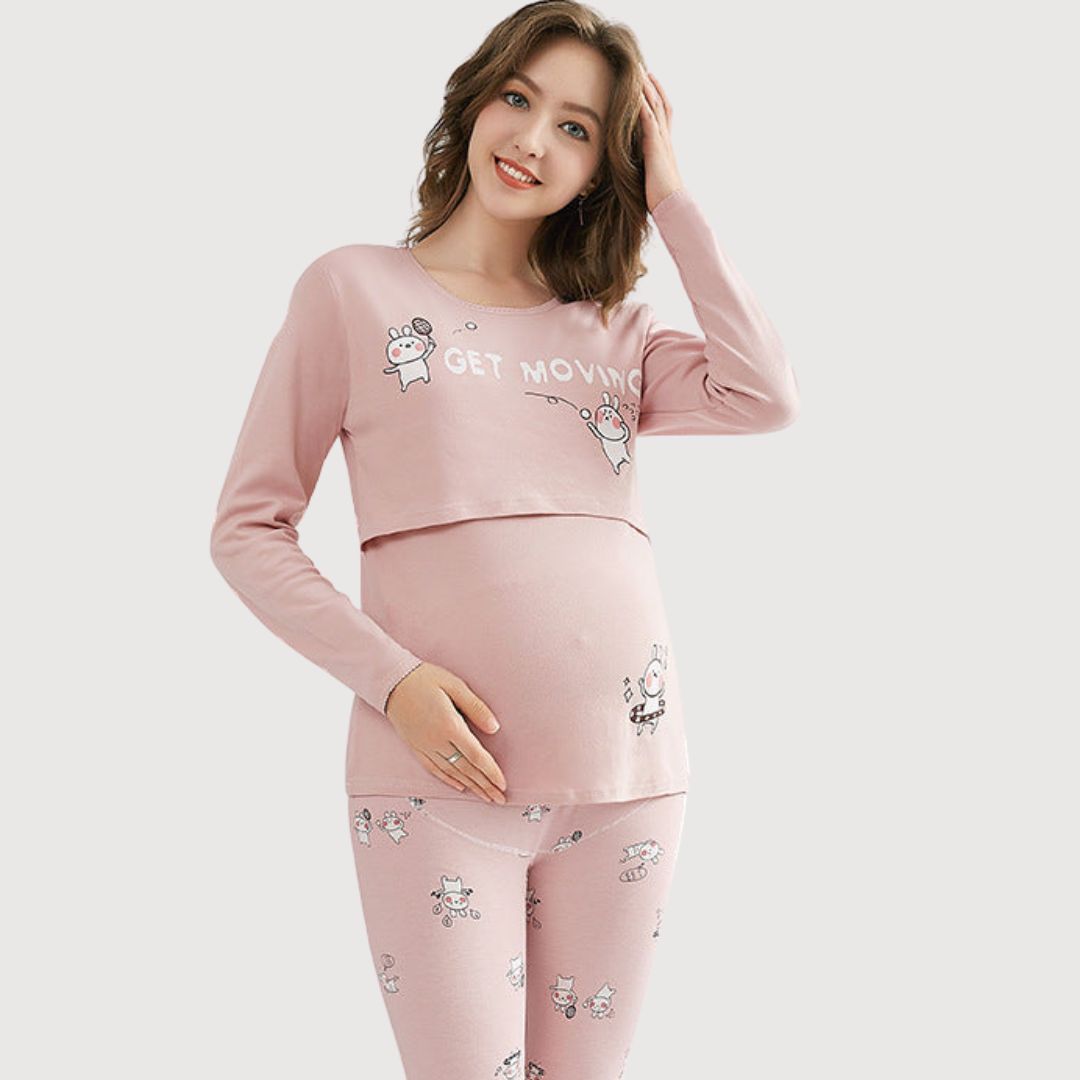 Cozy Maternity Dress for Lounging at Home