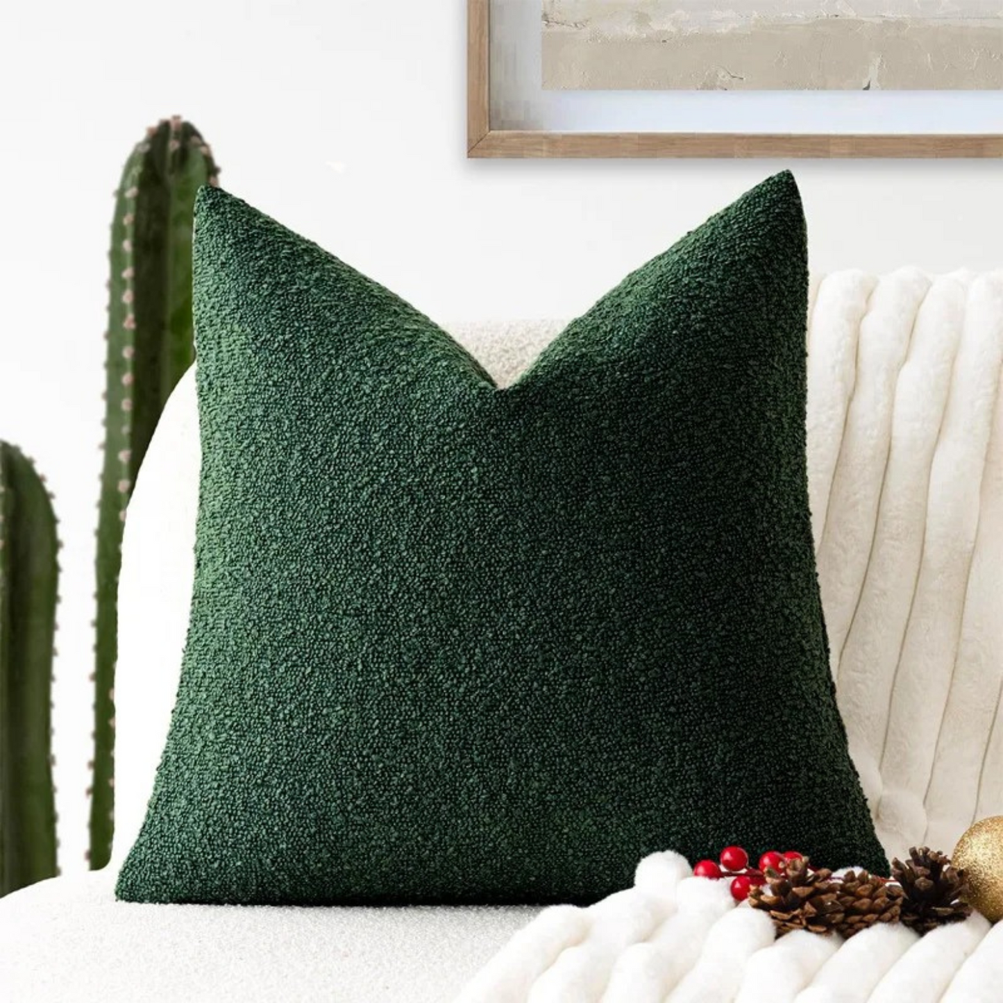 Soft Tulum Pattern Throw Pillow Cover 45x45cm