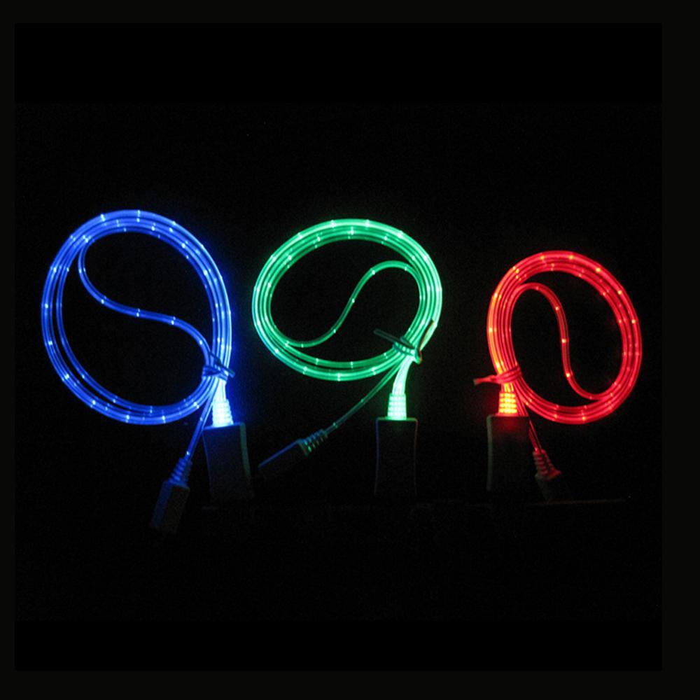 Colorful LED Lighting USB Charging Cable