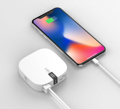 Compact 10000mAh Portable Charger with Fast Dual USB