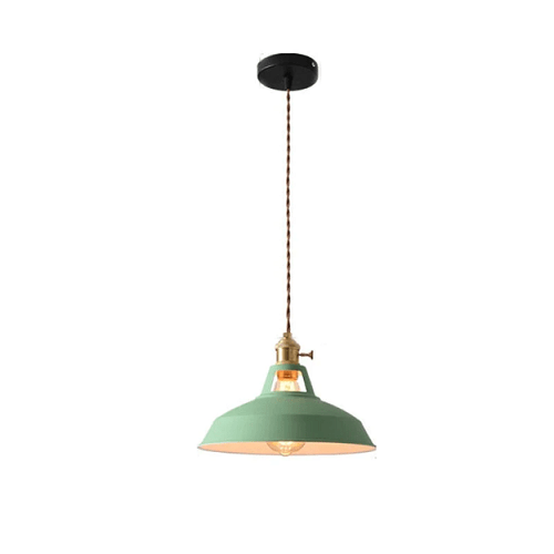 Retro Pastel Pendant Light - Chic Metal Glow